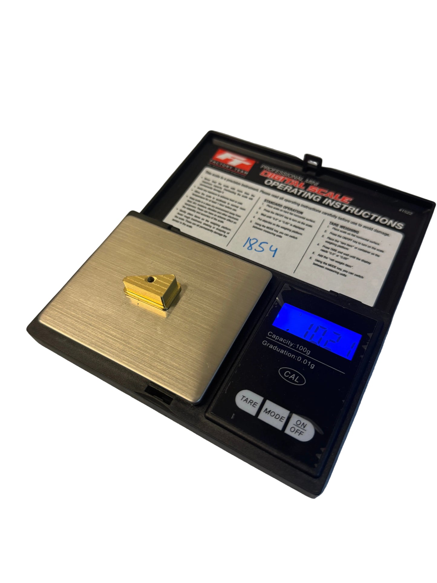 Custom Works Wide Front Arm: Brass Weights