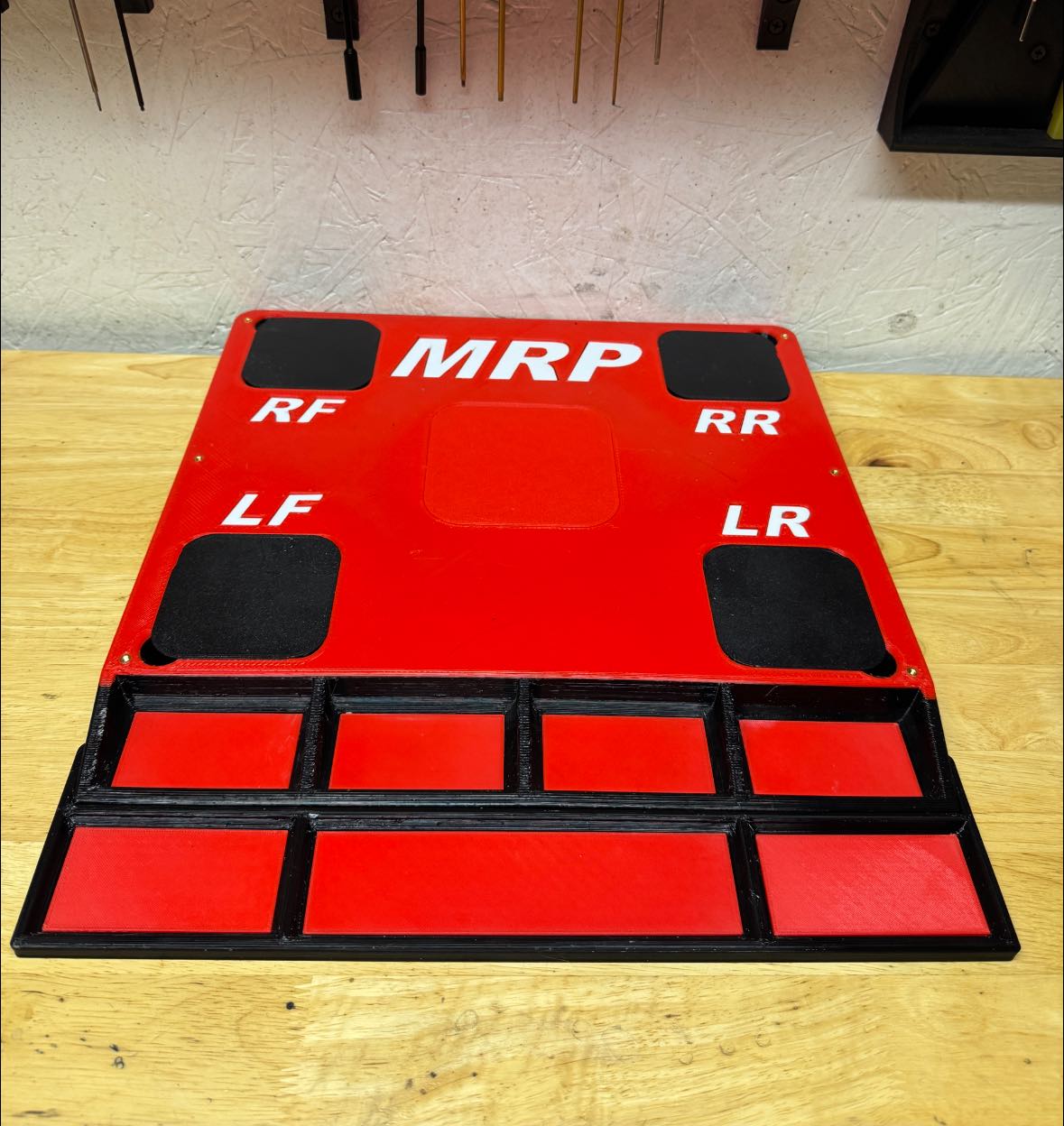 1/10th Buggy Scale & Pit Board: Bolt Tray Extenders