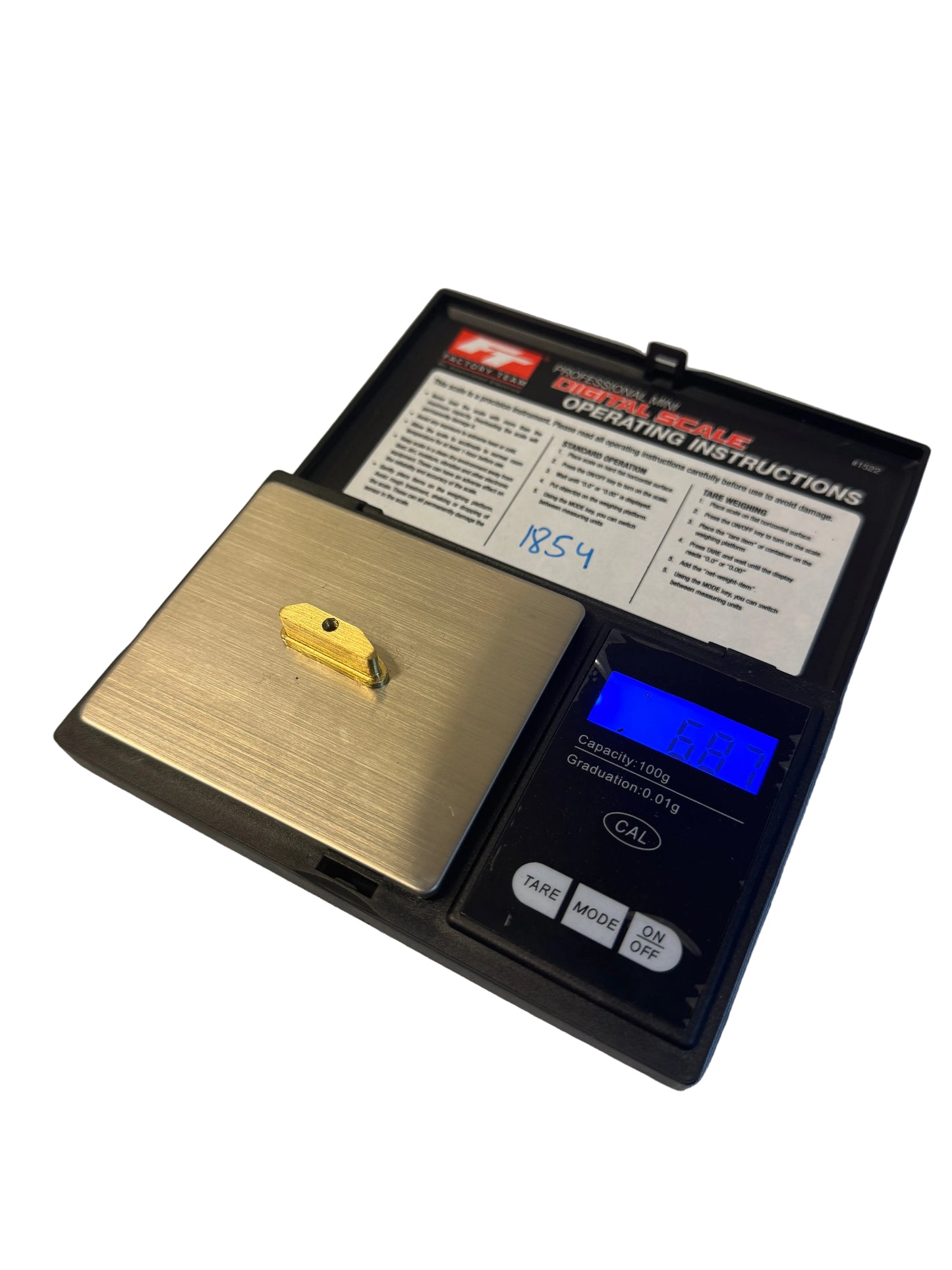 Custom Works Wide Front Arm: Brass Weights